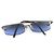 Occhiali da sole Chanel CC Logo senza montatura con strass blu navy - vista 4
