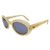 Gafas de sol Chanel Kurt Cobain Crema Oro Logo CC Dorado Crudo