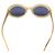 Gafas de sol Chanel Kurt Cobain Crema Oro Logo CC Dorado Crudo - vista 6
