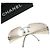 Chanel Sonnenbrille ohne Rand Silber CC Logo Strass - Ansicht 2