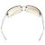 Chanel Sonnenbrille ohne Rand Silber CC Logo Strass - Ansicht 3