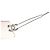 Chanel Sonnenbrille ohne Rand Silber CC Logo Strass - Ansicht 4