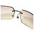 Chanel Sonnenbrille ohne Rand Silber CC Logo Strass - Ansicht 5
