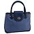 Céline Borsa a mano in tela Macadam CELINE blu oro Auth 98298 D'oro