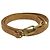 LOUIS VUITTON Cinghia a Spalla in Pelle 35,8" Beige LV Auth 100814