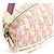 Borsa a spalla Christian Dior Monogram Rosa Nylon Bianco - vista 7