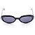 Gafas de sol Gucci negras de acetato Negro Plata Azul - vista 2