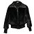 Schwarze Alice + Olivia Kunstfell Bomberjacke Größe US S