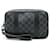 Louis Vuitton Damier Graphite Pochette Kasai Clutch N60501 Black Cloth  ref.1863655