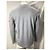 Stone Island Button-Embellished V-neck Sweatshirt in Grey Wool - view 12