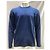 Stone Island Steininsel Pullover aus marineblauer Wolle mit Knöpfen - Ansicht 8