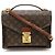 Borsa a mano Louis Vuitton Monogram Monceau 28 Marrone