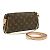 Borsa a Spalla Eva Monogramma Louis Vuitton Marrone - vista 2