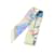 Foulard Hermès Twilly Précieux Paradis Soie Rose Blanc Bleu  ref.1864067