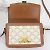 Céline Borsa a Spalla Celine Teen Triomphe Marrone Bianco - vista 11