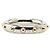 Ring Hermès Anello per sciarpa per cane mini Hermes in metallo argento - vista 2