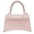 Borsa BALENCIAGA Hourglass in Pelle Rosa - 102269 - vista 3