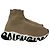 Baskets Speed Balenciaga avec logo de semelle en polyester beige Marron Rouge