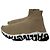 Baskets Speed Balenciaga avec logo de semelle en polyester beige Marron Rouge - vue 4