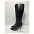 Stivali alti con zip e tacco in pelle nera di Giuseppe Zanotti Nero - vista 14