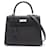 Hermès Sac à main Hermes Kelly 25 Noir Cuir