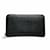 Bulgari Bvlgari Man Round Black Long Wallet Leather  ref.1870559