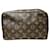 Louis Vuitton Monogram Toiletry Clutch  Brown Cloth  ref.1870576