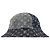 Cappello bucket reversibile in arazzo Monogram Louis Vuitton in denim blu Blu chiaro