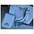 Prada Handtasche aus Leder Hellblau - Ansicht 4