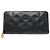 Louis Vuitton Leather Zippy Wallet M81510 Black