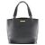 Borsa tote in pelle con logo Burberry nera Nero