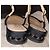 Chanel Slingback Tacón Pequeño Negro Beige Cuero y Tela 39.5 - vista 3