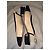 Chanel Slingback Tacón Pequeño Negro Beige Cuero y Tela 39.5 - vista 7