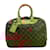Bolsa Deauville Monogram Louis Vuitton Marrom Couro envernizado  ref.1872154