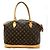 Louis Vuitton Monogram Lockit Horizontale Tote Tasche Braun - Ansicht 2