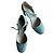 Sandali con tacco Miu Miu Argentati con Glitter e Strass Argento