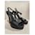 Sandales YVES SAINT LAURENT T.EU 39 Cuir Noir  - vue 2