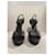 Sandales YVES SAINT LAURENT T.EU 39 Cuir Noir  - vue 3