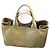 Borsa tote in denim Canapa gialla di Prada Giallo