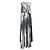Stella Mc Cartney Stella McCartney Sequin Front Double-Layer Dress Black Silver hardware
