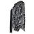 Autre Marque Rixo Moss Stripe Peasant Blouse in Black Sequins - view 2