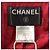 Timeless Chanel strukturierte Jacke mit Gürtel aus roter Wolle Bordeaux - Ansicht 11
