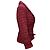 Timeless Chanel strukturierte Jacke mit Gürtel aus roter Wolle Bordeaux - Ansicht 2