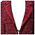 Timeless Chanel strukturierte Jacke mit Gürtel aus roter Wolle Bordeaux - Ansicht 4
