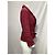 Timeless Chanel strukturierte Jacke mit Gürtel aus roter Wolle Bordeaux - Ansicht 8