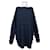 Autre Marque Sarah Pacini Oversize Langarmpullover Schwarz Wolle  - Ansicht 1