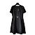 VESTIDO VERSACE DE MANGAS CORTAS MEDUSA '95. Negro