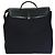 Hermès HERMES Herbag MM Borsa a Mano Tela Pelle Blu Navy Argento Auth 101293 - vista 2