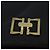 Borsa a spalla Salvatore Ferragamo in pelle nera e oro Auth am7272 Nero D'oro - vista 10