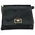 Borsa a spalla Salvatore Ferragamo in pelle nera e oro Auth am7272 Nero D'oro - vista 13